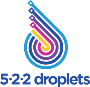 522 droplets colour logo